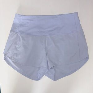 Lululemon Women's Speed Up High-Rise Athletic Shorts Lavender/Light Purple